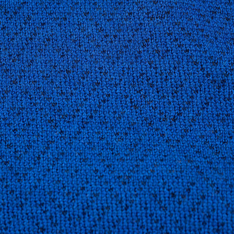Hettabretz - Three Button Cashmere & Silk Polo Shirt Royal Blue - T-Shirt | Outlet & Sale