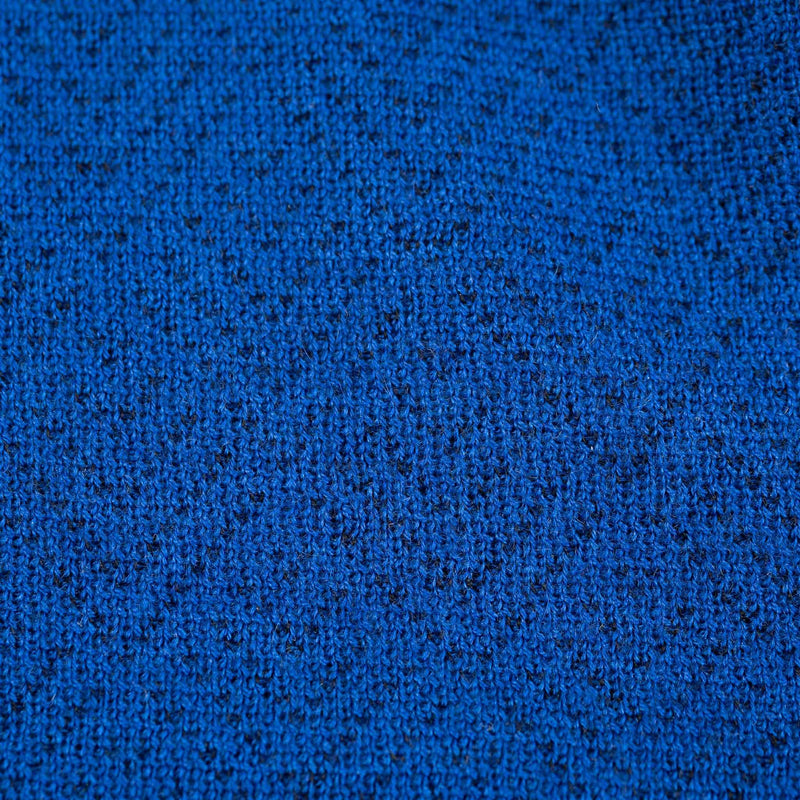 Hettabretz - Three Button Cashmere & Silk Polo Shirt Royal Blue - T-Shirt | Outlet & Sale
