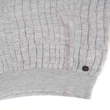 Hettabretz - Two Button Crocodile Insert Cashmere & Silk Polo Grey - T-Shirt | Outlet & Sale