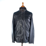 Hettabretz - Vintage Lambkskin Jacket with Nubuck Alligator trim with Hood - Jacket | Outlet & Sale