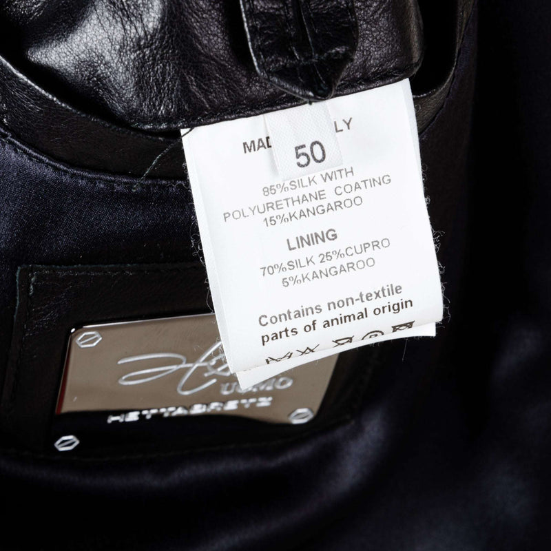 Hettabretz - Waterproof Silk Coat with Kangaroo leather trim - Jacket | Outlet & Sale