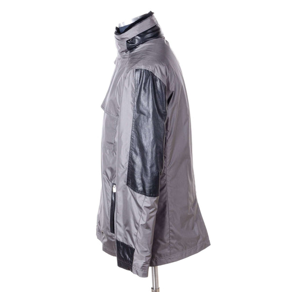 Hettabretz - Waterproof Silk Coat with Kangaroo leather trim - Jacket | Outlet & Sale