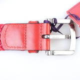 ISAIA - Classic Leather Belt - Cotton Silver Buckle - Belt | Outlet & Sale