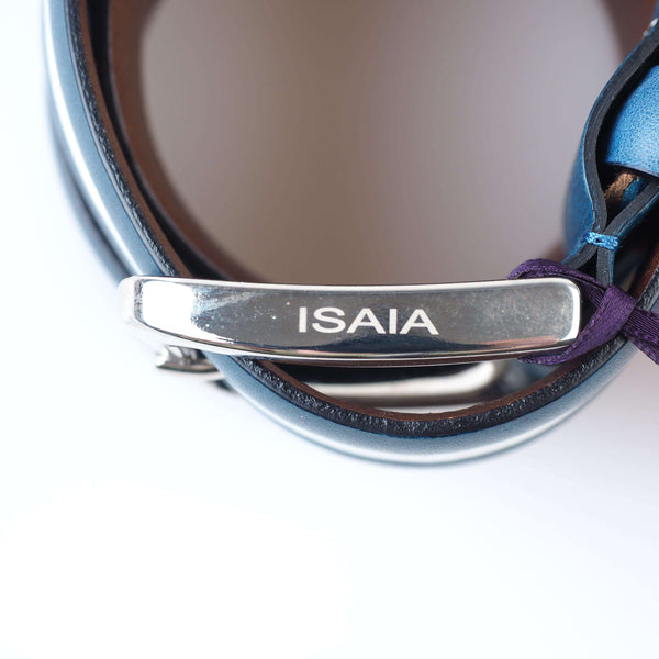 ISAIA - Classic Leather Belt Silver Buckle - Belt | Outlet & Sale