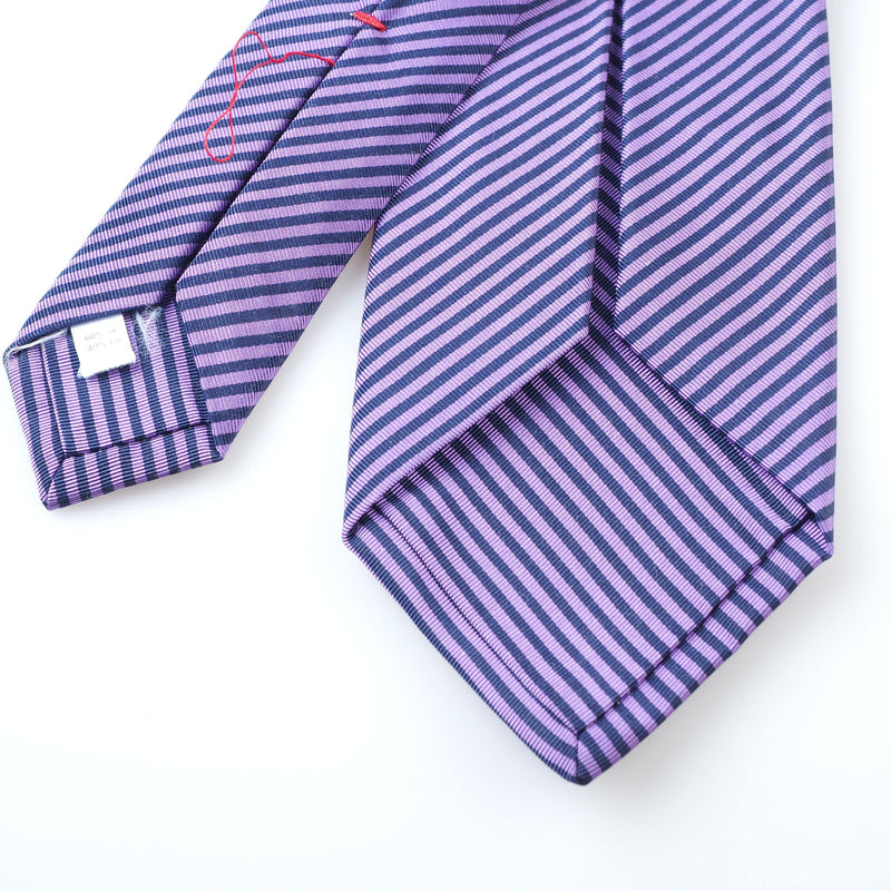 ISAIA - Tie "5 Fold" Multicolor Stripes - Tie | Outlet & Sale