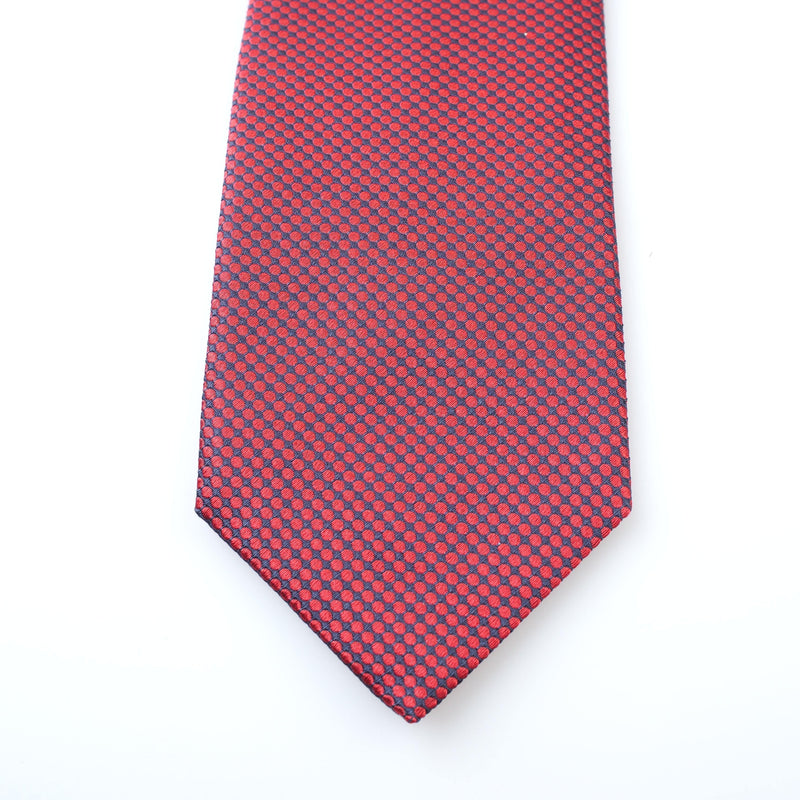 ISAIA - Tie "5 Fold" Red Dots - Tie | Outlet & Sale