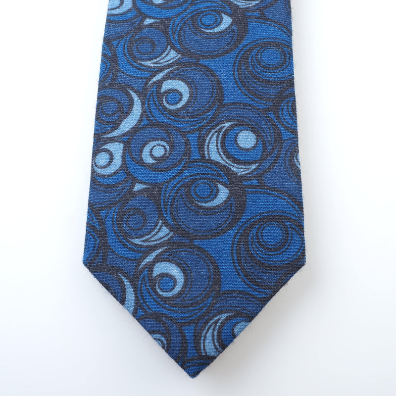 ISAIA - Tie "7 Fold" Circle Pattern - Tie | Outlet & Sale