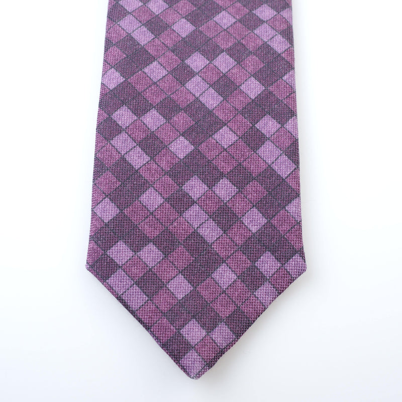 ISAIA - Tie "7 Fold" Geometric pattern - Tie | Outlet & Sale