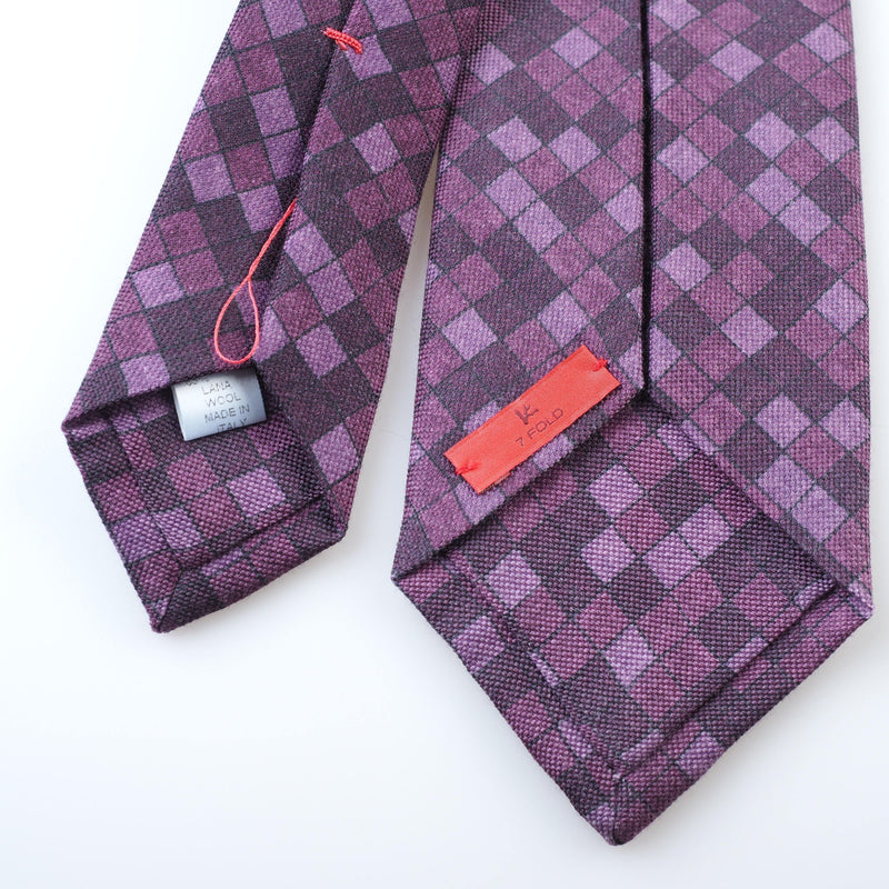 ISAIA - Tie "7 Fold" Geometric pattern - Tie | Outlet & Sale