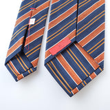 ISAIA - Tie "7 Fold" Multicolor Stripes - Tie | Outlet & Sale