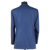 Kiton - 100% Wool Dark Blue Birdseye Suit - Suit | Outlet & Sale