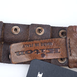 Kiton - Casual Leather Belt Silver Buckle - Belt | Outlet & Sale