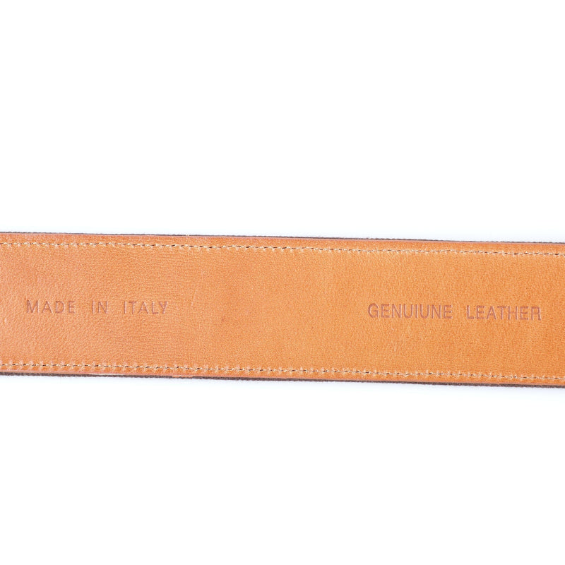 Kiton - Casual Leather Canvas Belt Silver Buckle - Belt | Outlet & Sale