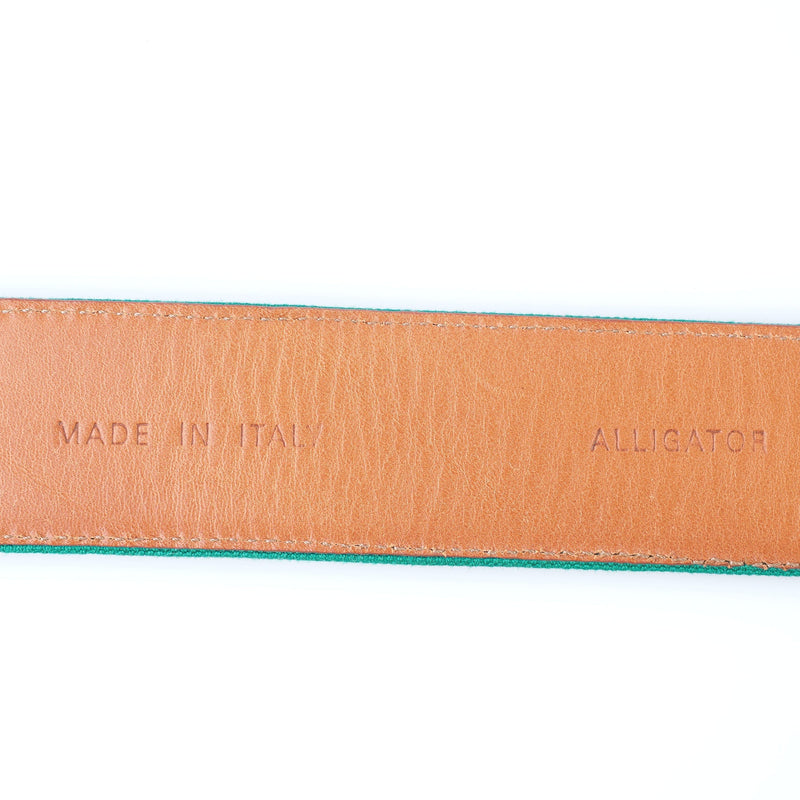 Kiton - Classic Alligator Leather Belt Silver Buckle - Belt | Outlet & Sale