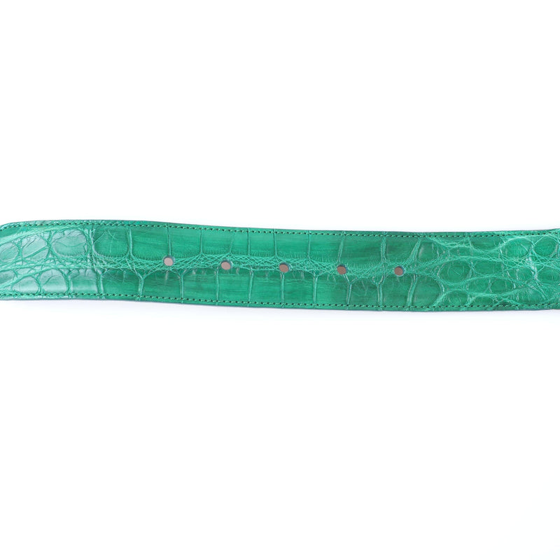 Kiton - Classic Alligator Leather Belt Silver Buckle - Belt | Outlet & Sale