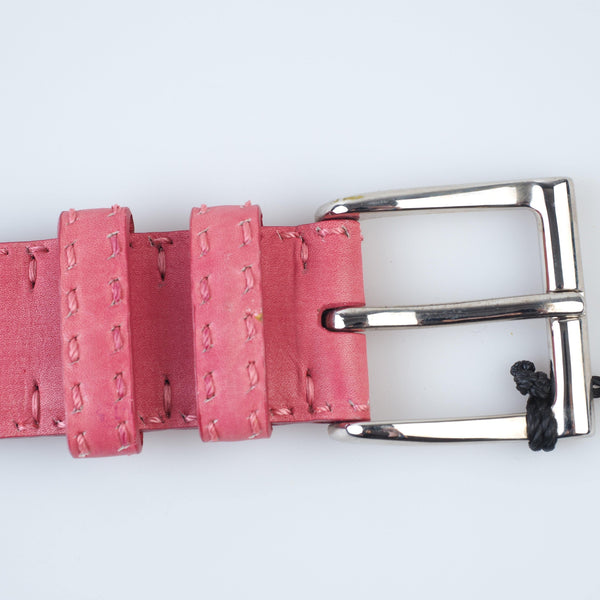 Kiton - Classic Leather Belt Silver Buckle - Belt | Outlet & Sale