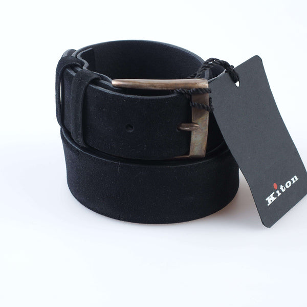 Kiton - Classic Leather Belt Stirlingsilver Buckle - Belt | Outlet & Sale