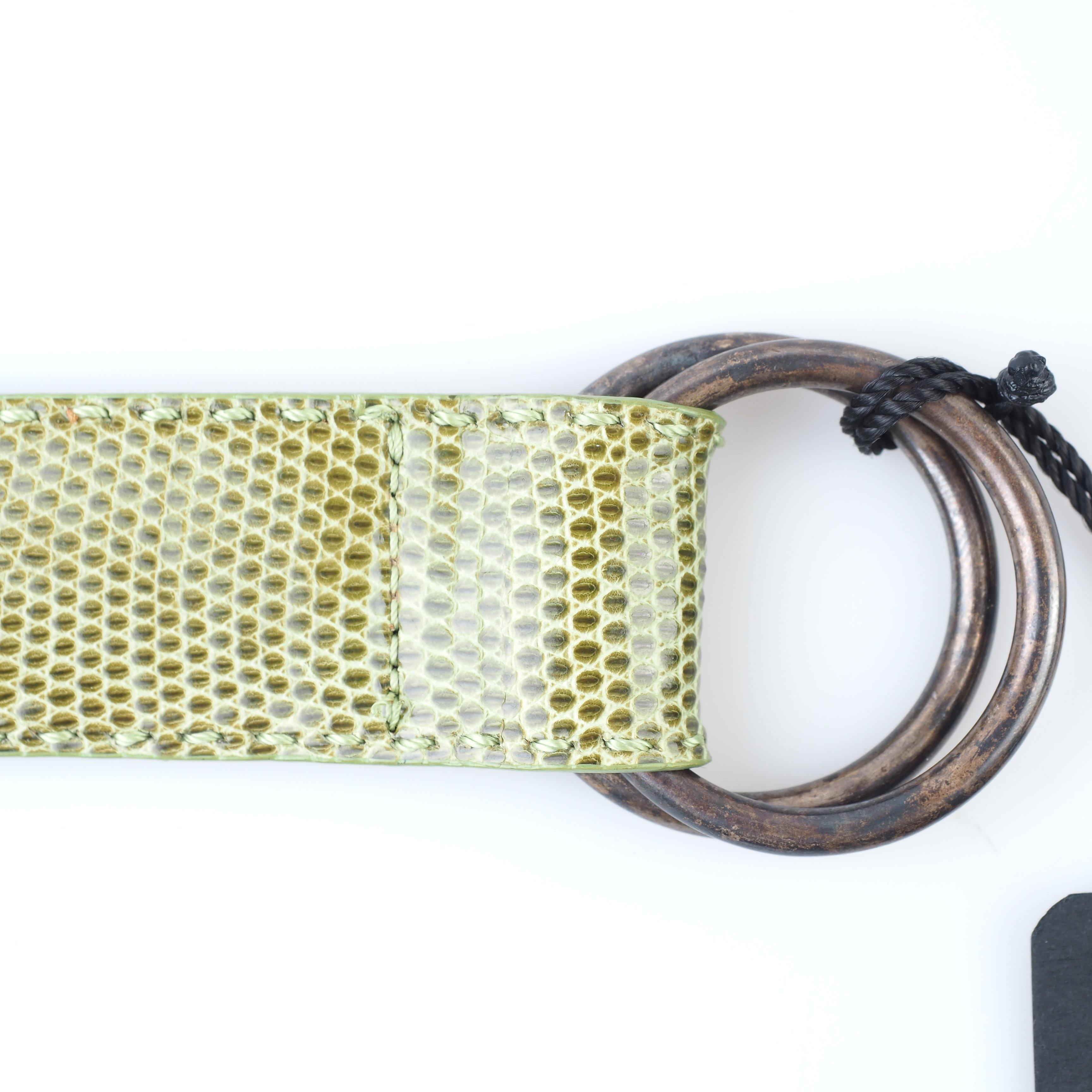 Classic Leather Lizard Belt Stirlingsilver O-Ring