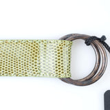 Kiton - Classic Leather Lizard Belt Stirlingsilver O-Ring - Belt | Outlet & Sale
