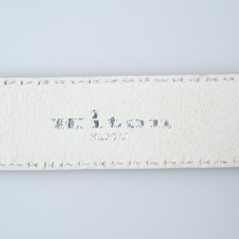 Kiton - Classic Leather Lizard Belt Stirlingsilver O-Ring - Belt | Outlet & Sale