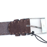 Kiton - Classic Suede Leather Belt Stirlingsilver Buckle - Belt | Outlet & Sale
