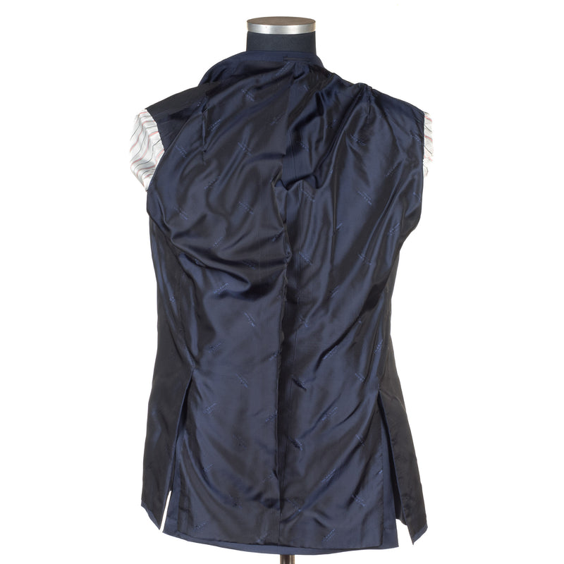 Kiton - Wool & Cashmere Dark Blue Solid Suit - Suit | Outlet & Sale