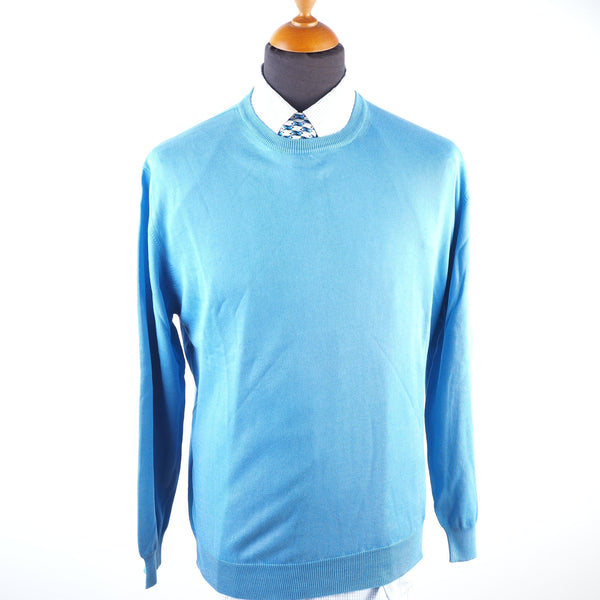 Luigi Borrelli - Crewneck Cotton Sweater - Sweater | Outlet & Sale