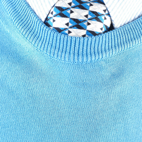 Luigi Borrelli - Crewneck Cotton Sweater - Sweater | Outlet & Sale