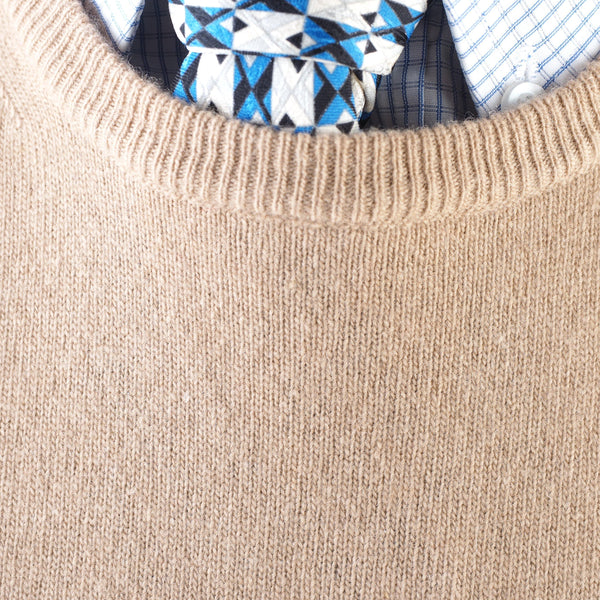 Luigi Borrelli - Crewneck Wool-Cashmere Sweater - Sweater | Outlet & Sale