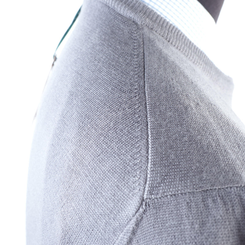 Luigi Borrelli - Crewneck Wool Sweater - Sweater | Outlet & Sale