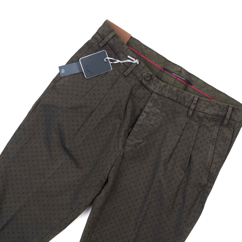 Marco Pescarolo - Casual Double Pleat Polka Dot Pants - Pant | Outlet & Sale
