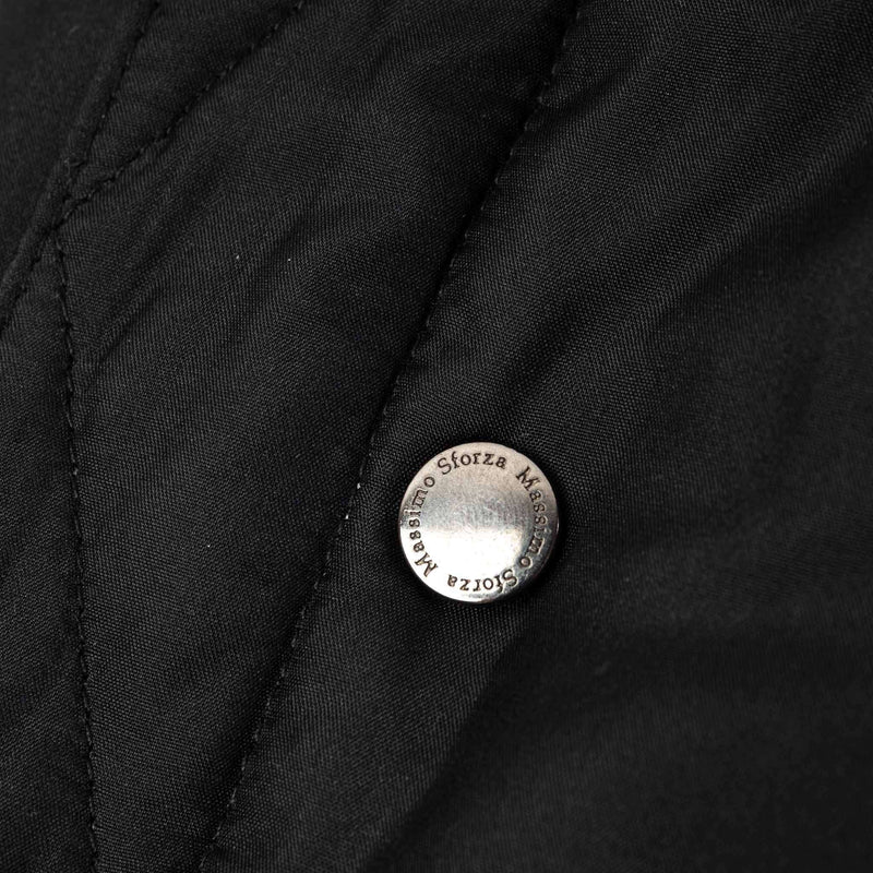 Massimo Sforza - Waterproof Silk Coat with Beaver Collar - Jacket | Outlet & Sale