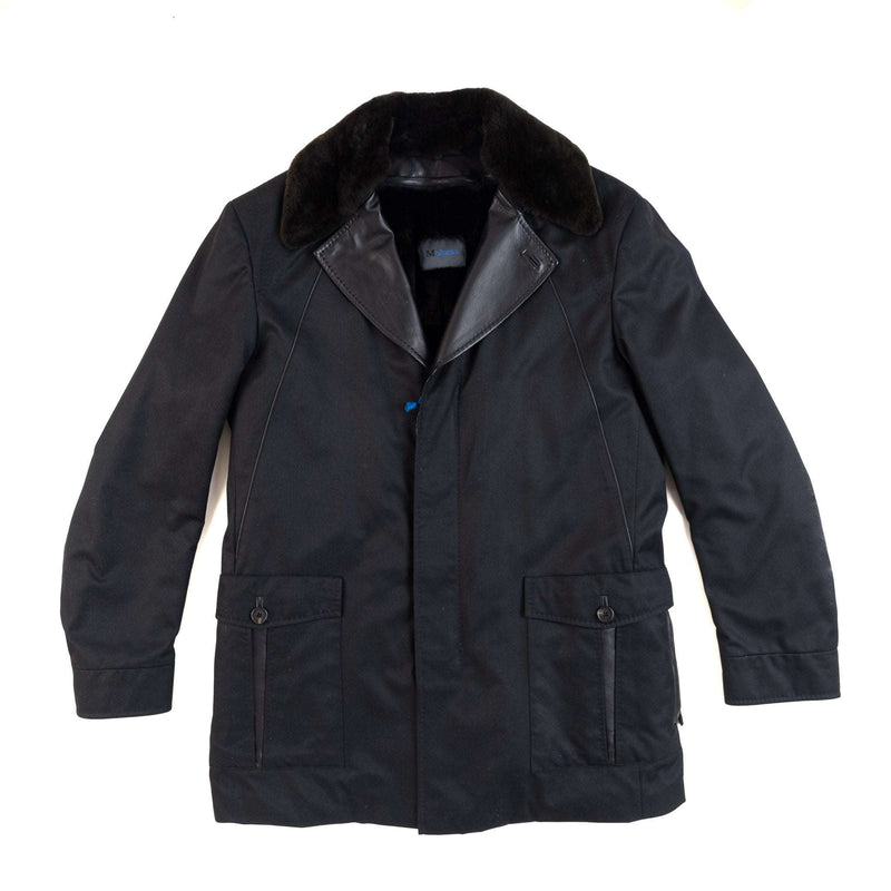 Massimo Sforza - Waterproof Silk Coat with removable Beaver Lining & Collar - Jacket | Outlet & Sale