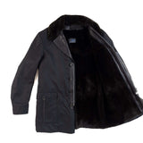 Massimo Sforza - Waterproof Silk Coat with removable Beaver Lining & Collar - Jacket | Outlet & Sale