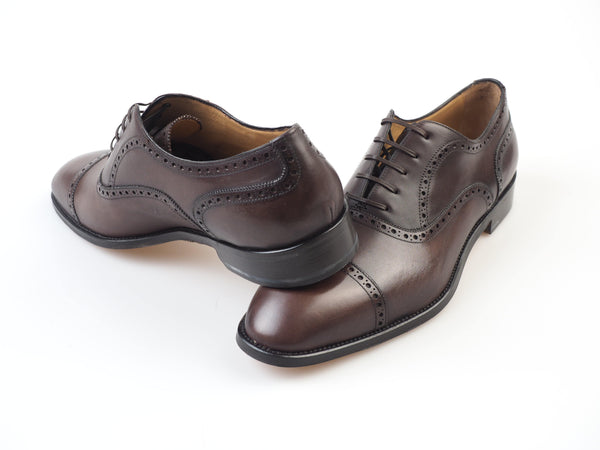 Paolo Scafora - Classic leather derby brogue Shoes - Shoes | Outlet & Sale