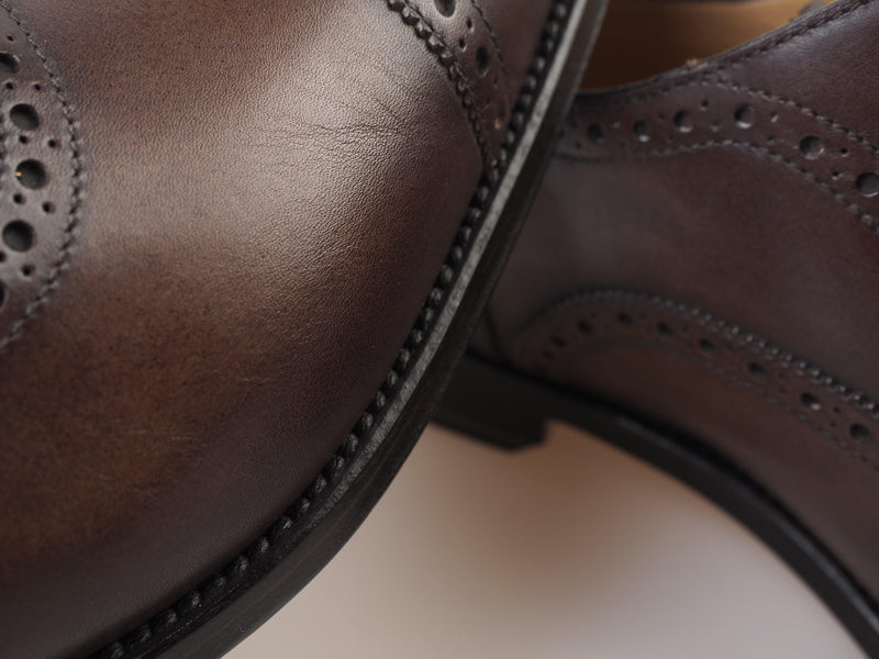 Paolo Scafora - Classic leather derby brogue Shoes - Shoes | Outlet & Sale