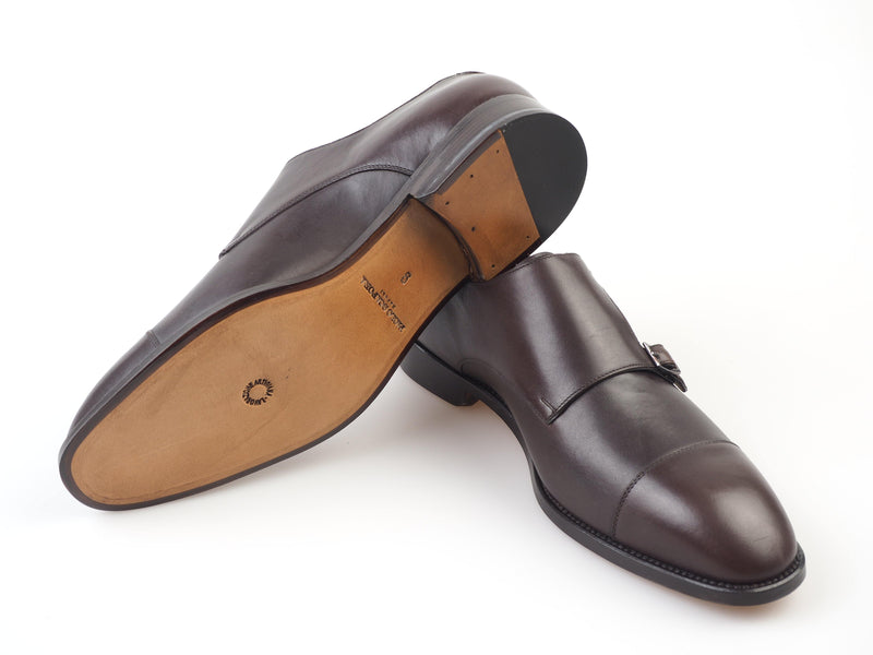 Paolo Scafora - Classic leather double monk Shoes - Shoes | Outlet & Sale