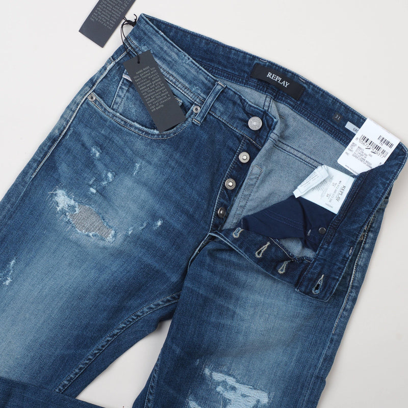 Replay - Casual Jeans Straight Distressed - Jeans | Outlet & Sale