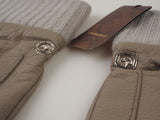 Stefano Ricci - Leather gloves Cashmere lining Eagle - Gloves | Outlet & Sale