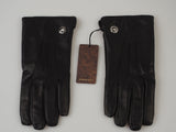 Stefano Ricci - Leather gloves Cashmere lining Eagle logo - Gloves | Outlet & Sale