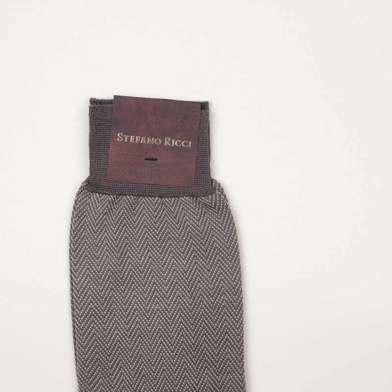 Stefano Ricci - Luxury Short Socks "Geometric" - Socks | Outlet & Sale