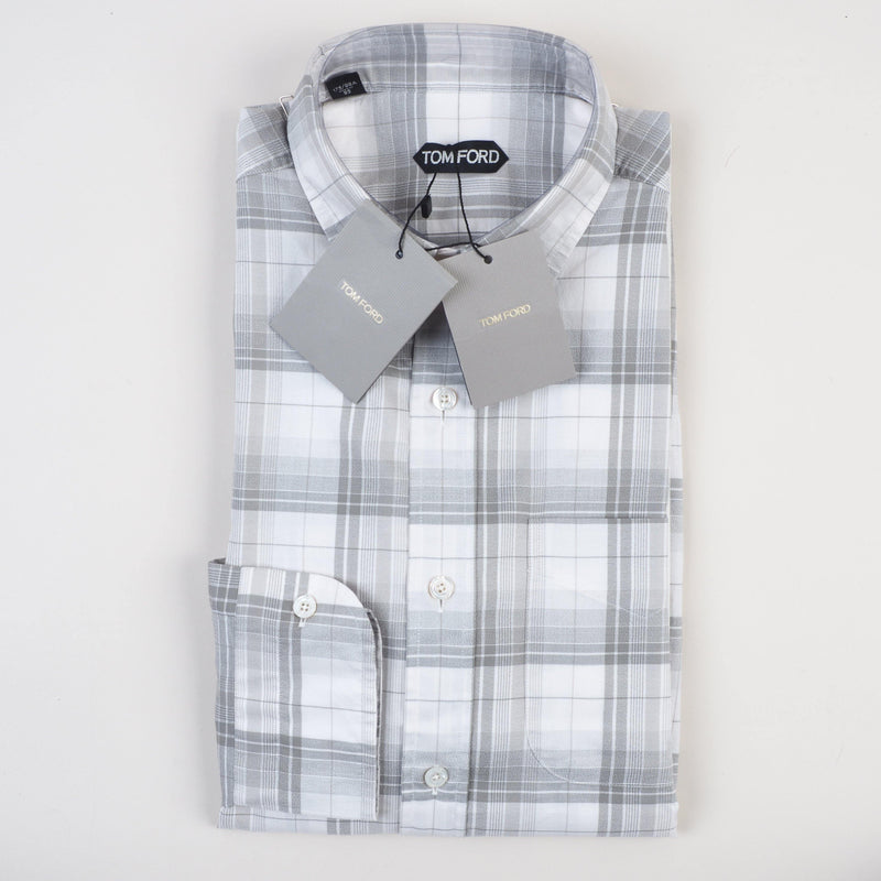 Tom Ford - Dress Shirt Check Casual Fit - Dress Shirt | Outlet & Sale