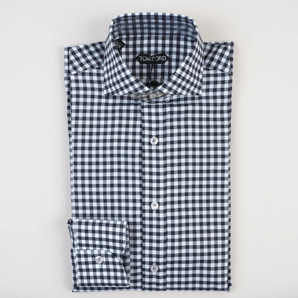 Tom Ford - Dress Shirt Check Tailored Fit - Dress Shirt | Outlet & Sale