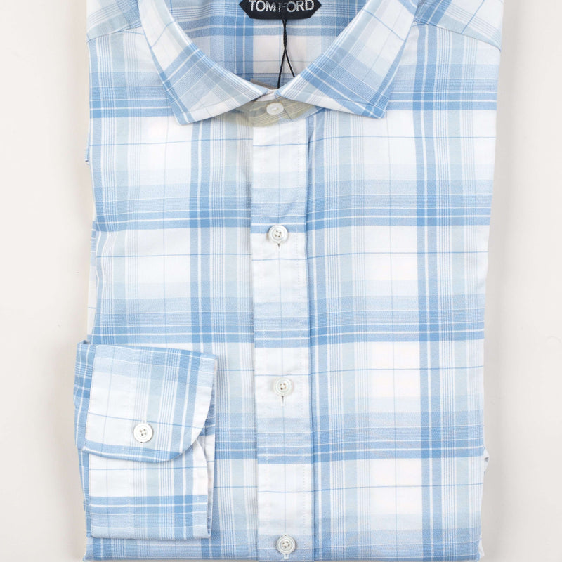 Tom Ford - Dress Shirt Check Tailored Fit - Dress Shirt | Outlet & Sale