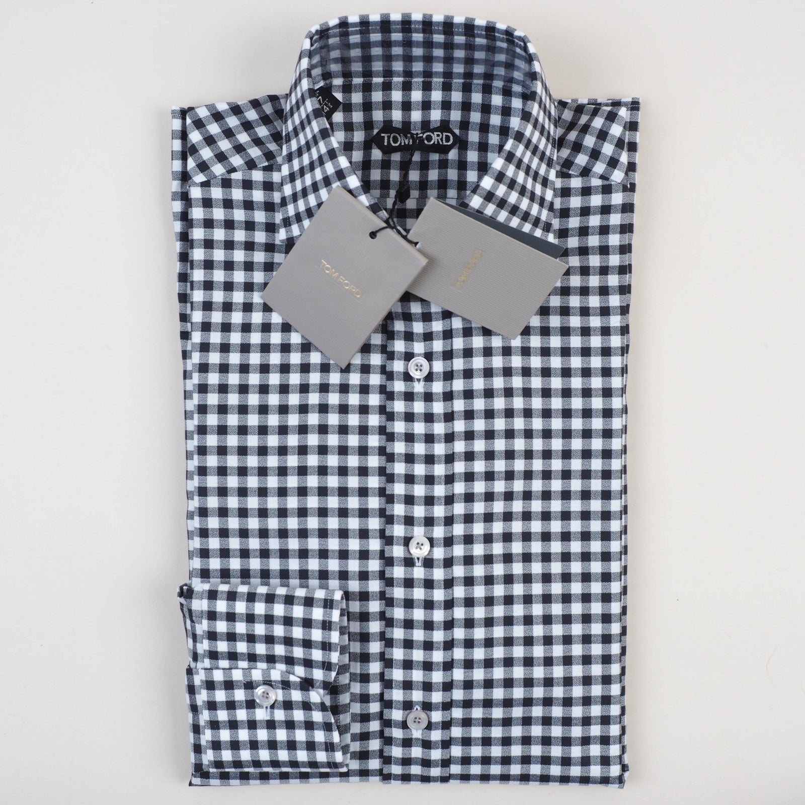 Tom Ford - Men's Dress Shirt Check Tailored Fit ᐅ €145 ✓ SALE Tom Ford - Men's Dress Shirt Check Tailored Fit ᐅ €145 ✓ SALE
