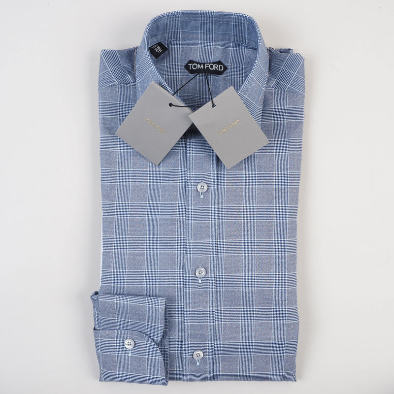 Tom Ford - Dress Shirt Check Tailored Fit - Dress Shirt | Outlet & Sale