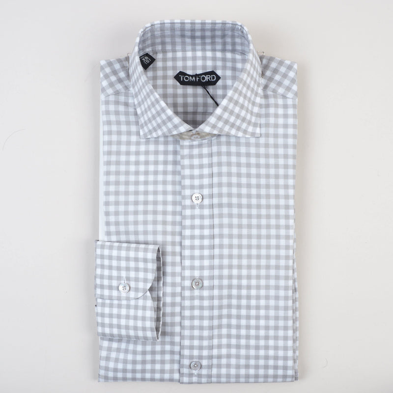 Tom Ford - Dress Shirt Checks Tailored Fit - Dress Shirt | Outlet & Sale