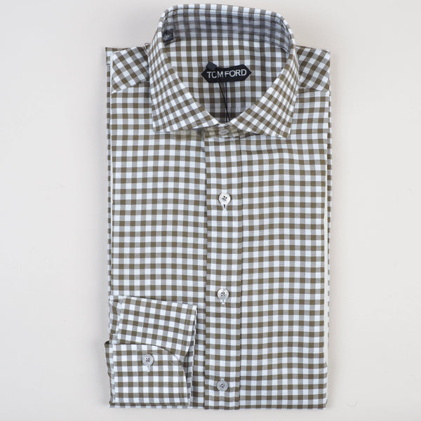 Tom Ford - Dress Shirt Checks Tailored Fit - Dress Shirt | Outlet & Sale