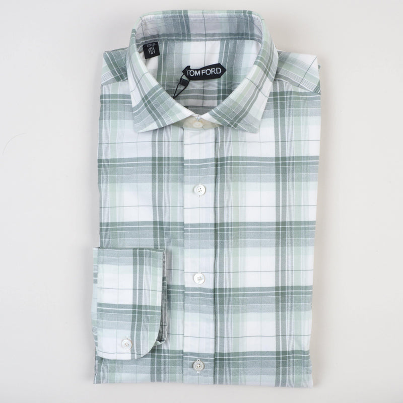 Tom Ford - Dress Shirt Checks Tailored Fit - Dress Shirt | Outlet & Sale