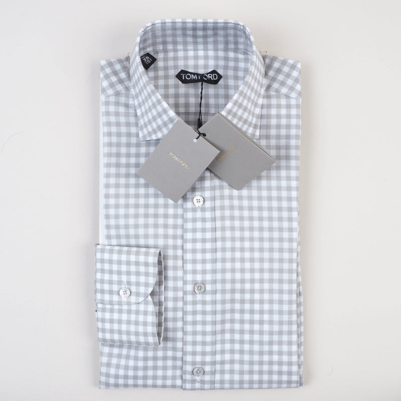 Tom Ford - Dress Shirt Checks Tailored Fit - Dress Shirt | Outlet & Sale